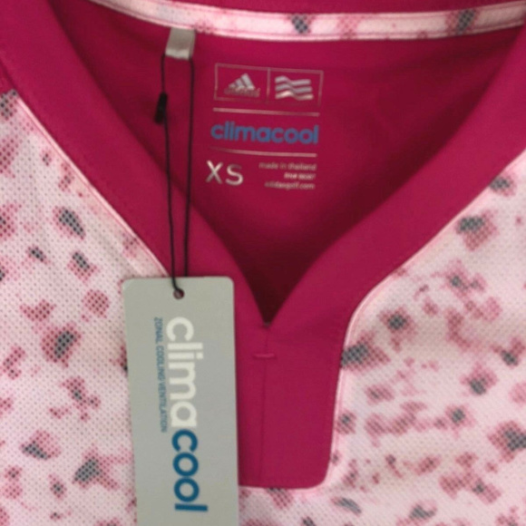 Adidas Golf Womens 2016 Tour Bonded Mesh Polo Pink - Picture 5 of 5
